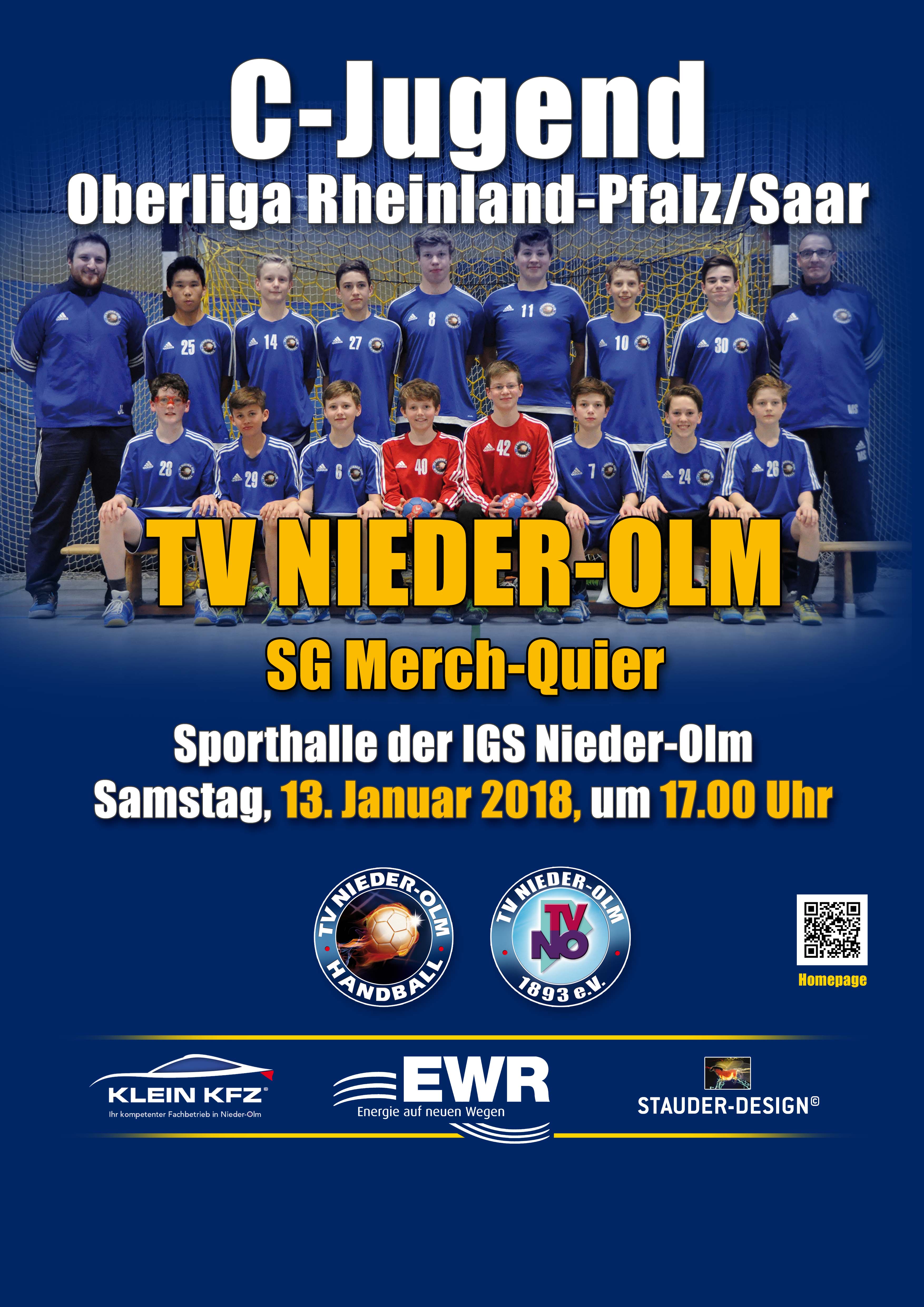 Tipp für Samstag! Spiel um die Tabellenführung in der C-Jugend Oberliga!