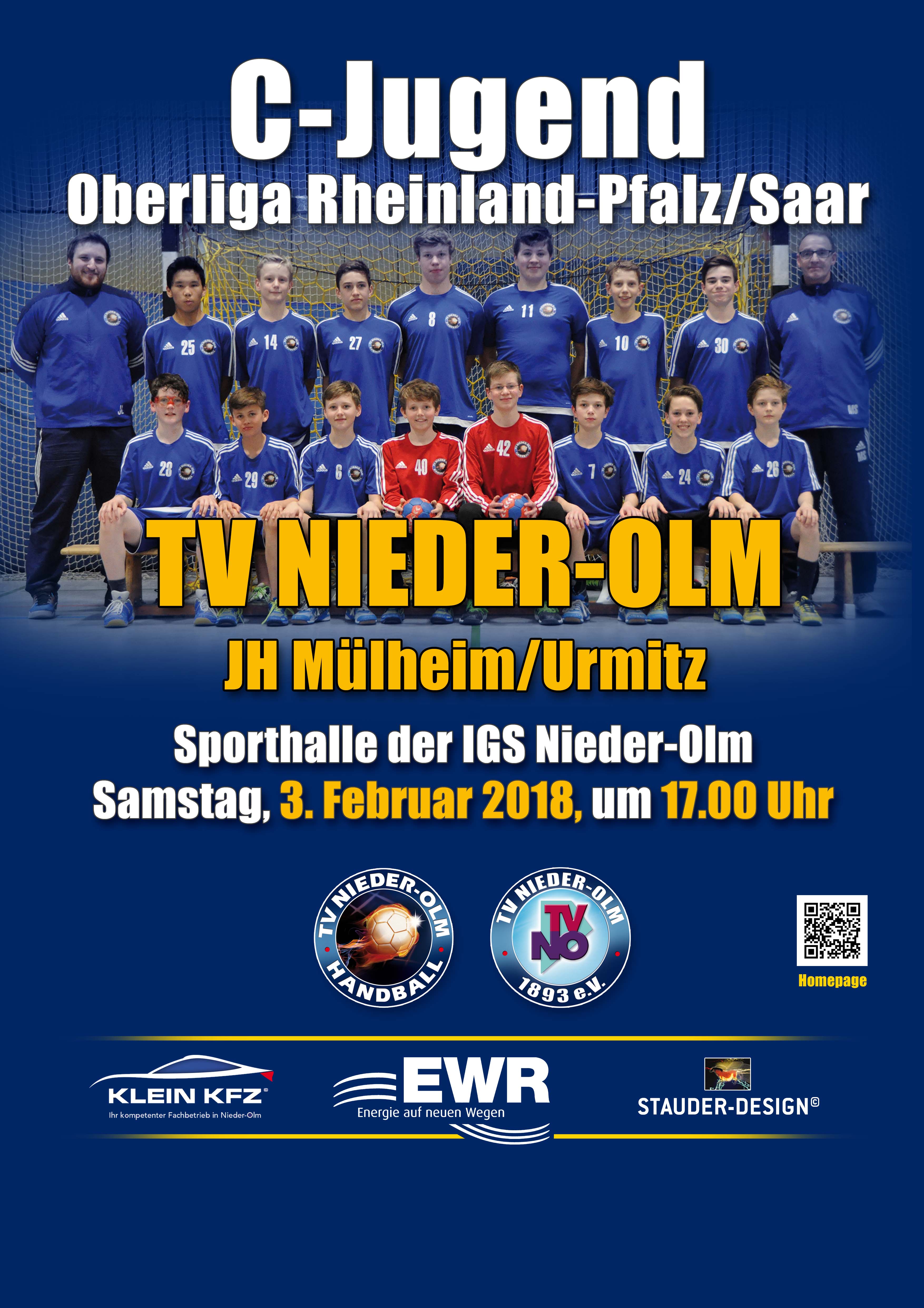 Save the date: mC-Jugend Oberliga RPS mit Heimspiel am Samstag